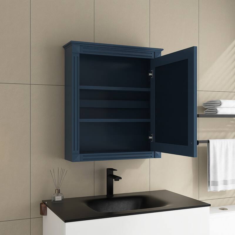 24'' x 27'' Wall Mounted Medicine Cabinet with Height Adjustable Shelf