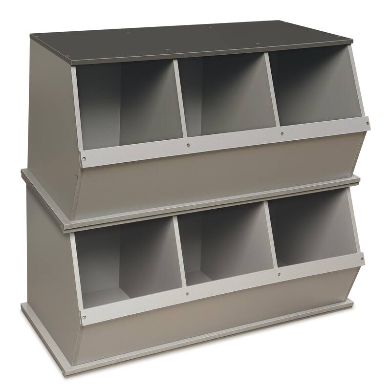 Taylor & Olive Lantana Three Bin Stackable Storage Cubby