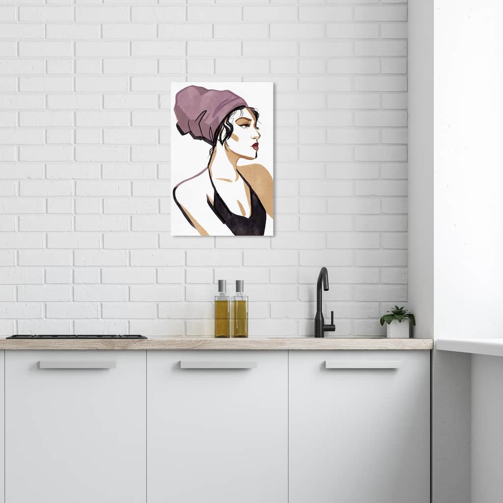 Wynwood Studio Canvas Fashion and Glam Of Ink and Watercolor White and Cream White Glam Wall Art Canvas Print