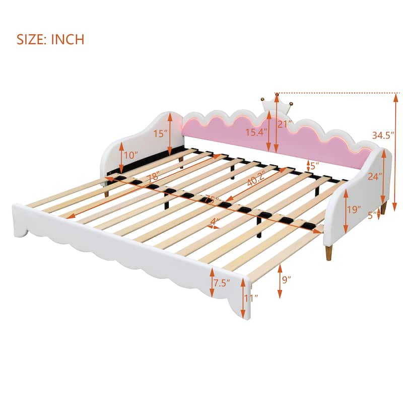 Twin Size Tufted Daybed with Trundle and Rivet Design