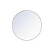 preview thumbnail 26 of 186, Carson Carrington Labbemala Metal Frame Round Mirror