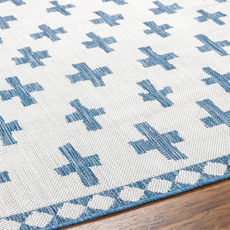 Livabliss Boronia Indoor/ Outdoor Mod Geometric Area Rug