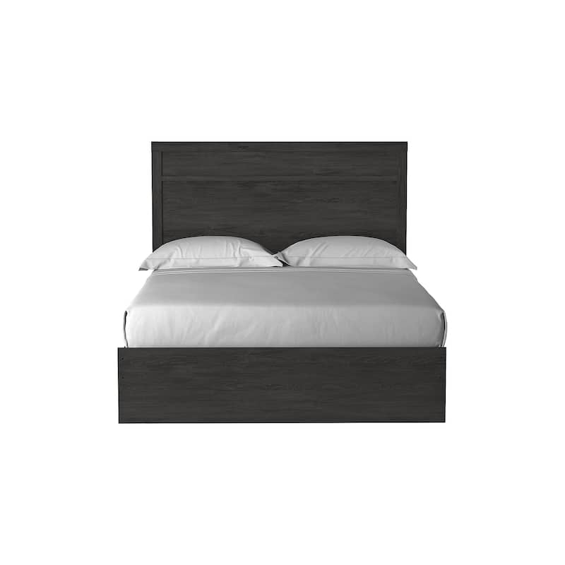 Belachime Black Panel Bed