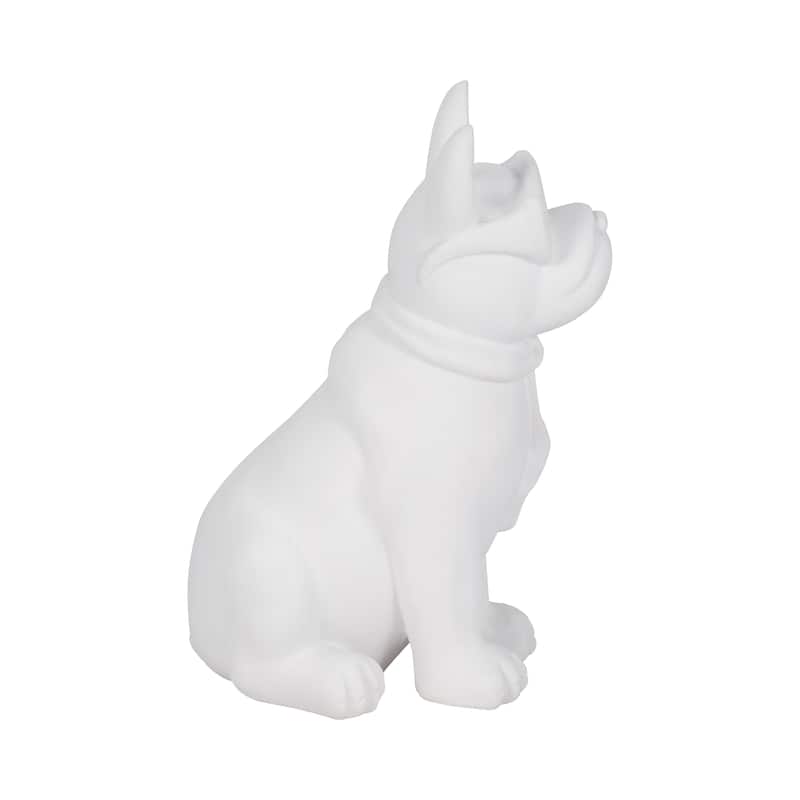 Sagebrook Home 10" Solid Color Cool Shades Novelty Boston Terrier - 7" x 5" x 10"