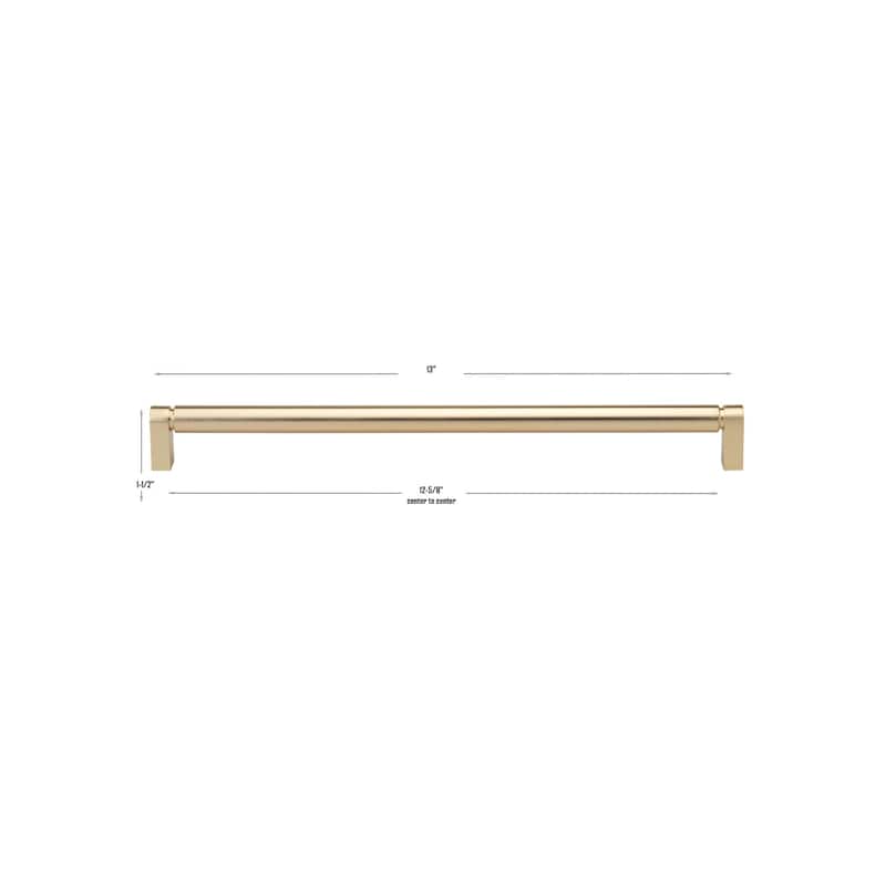 GlideRite 12-5/8 Inch 320mm Center to Center Solid Smooth Cabinet Bar Pull - 4787-320