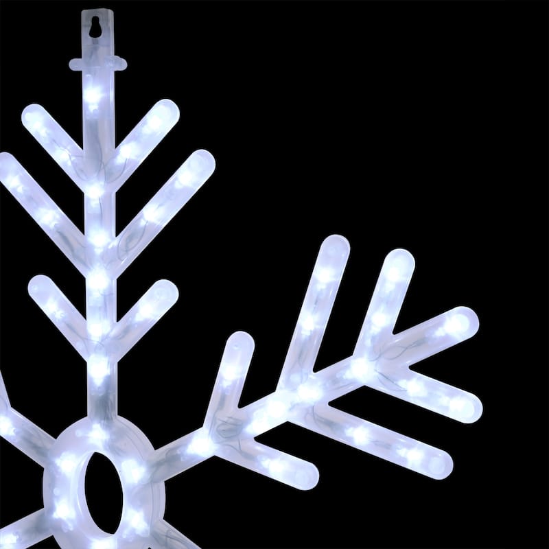 25" Hanging Snowflake Decor