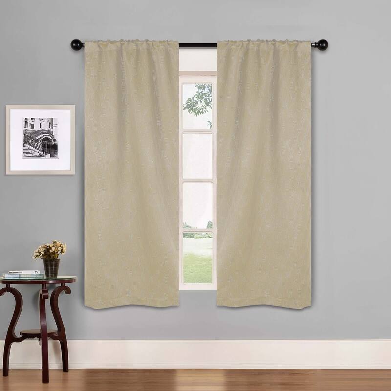 Superior Zuri Washable Room Darkening Curtains, Set of 2 Panels