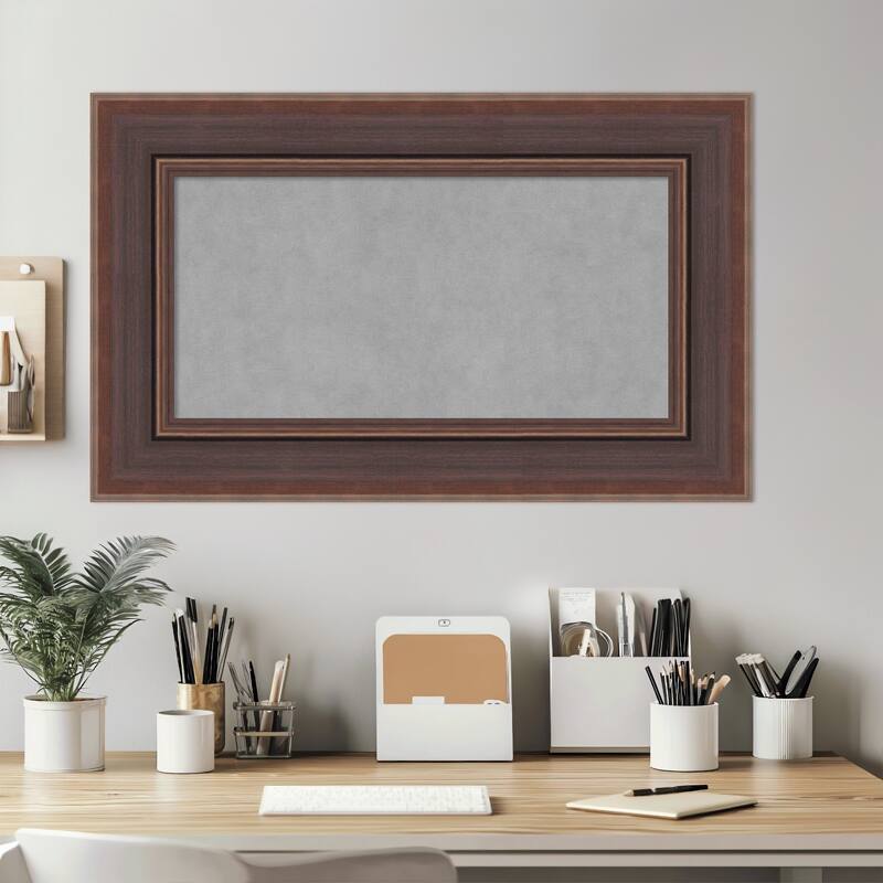 Amanti Art Moab Brown Bronze Framed Magnetic Board