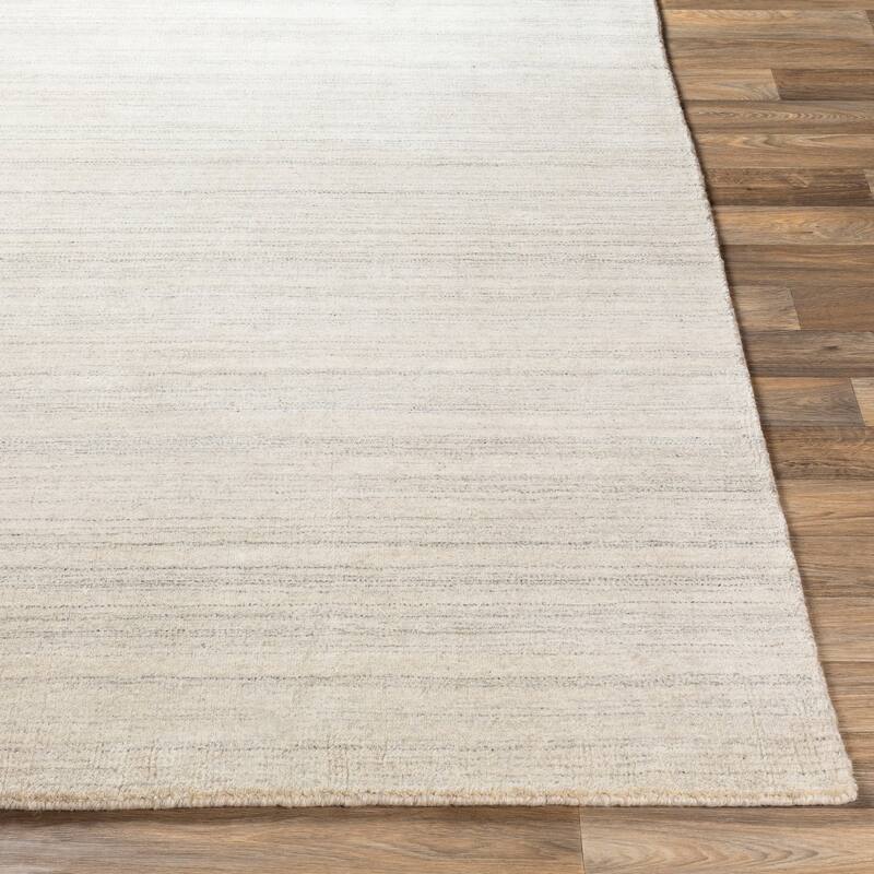 Viteri Handmade Solid Wool Blend Area Rug