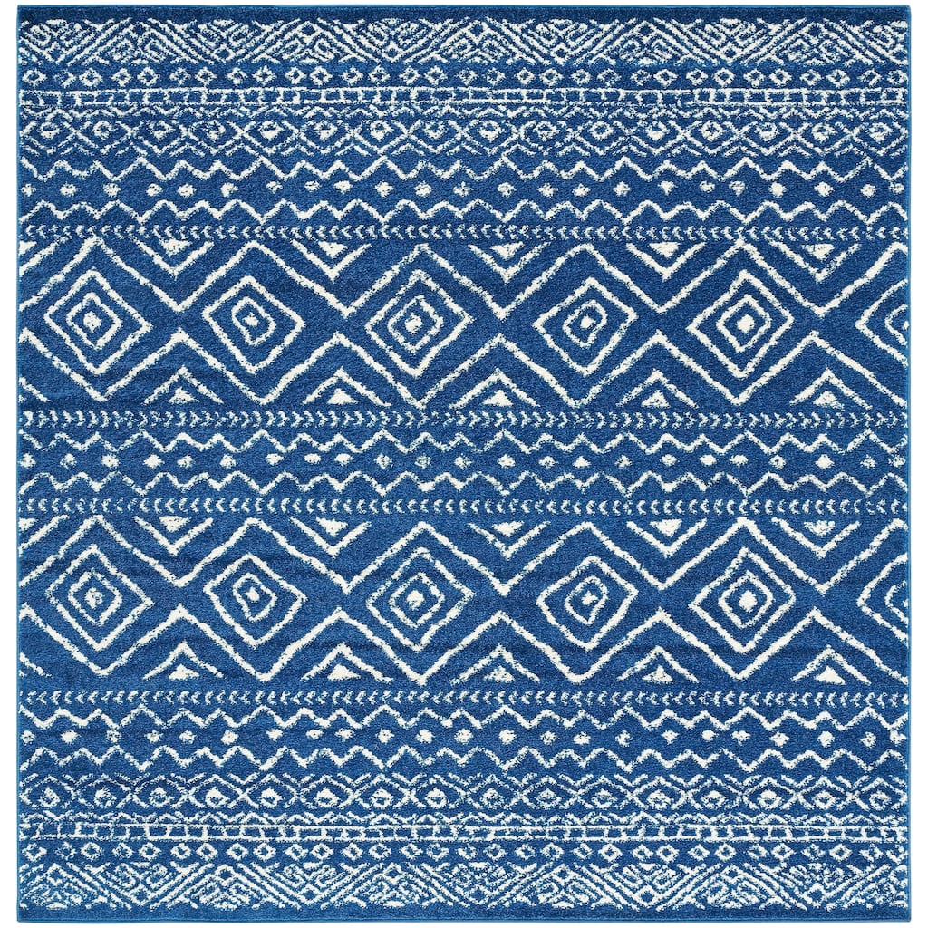 SAFAVIEH Tulum Vassilia Moroccan Boho Distressed Rug - 9' Square