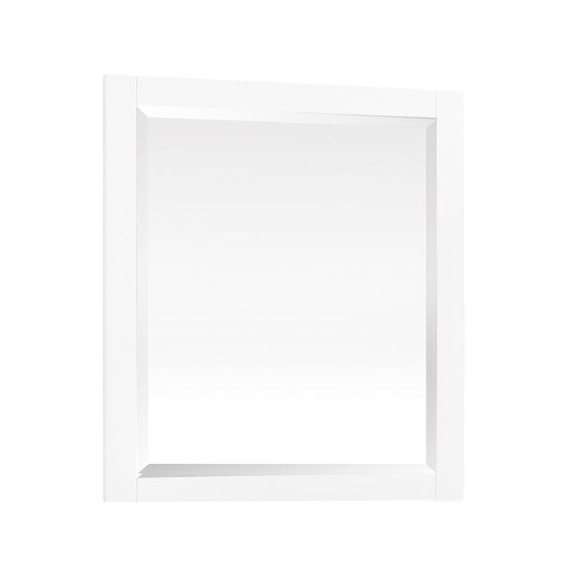Azzuri Riley 32" x 28" Rectangular Framed Beveled Edge Mirror