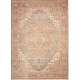 preview thumbnail 2 of 27, Nourison Vintage Washables Indoor only Persian Area Rug 4' x 6' - Coral/Taupe