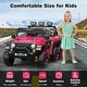 preview thumbnail 2 of 29, Ride on Car with 6 EVA Wheels&4WD, 24V Battery Powered Electric Car for Ages 3-6 Kids