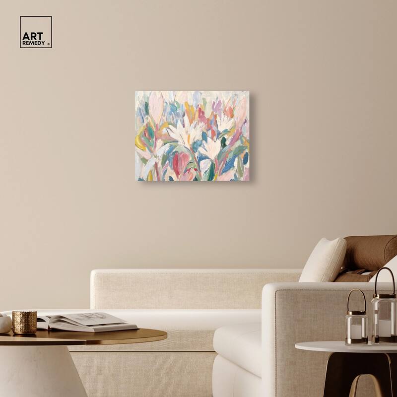 Morning Mist Bloom I Canvas by Art Remedy, Gallery Wrapped