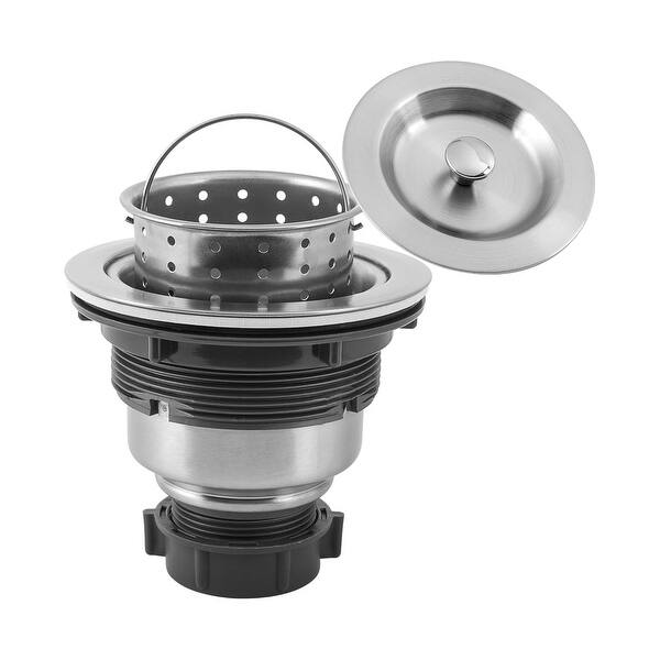 Universal Kitchen Sink Stopper Strainer Combo 3 in 1 Use, 304 Stainless