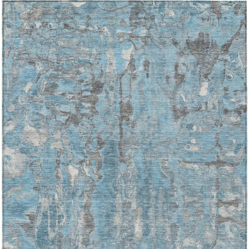 HomeRoots Abstract Transitional Rectangle Outdoor Rug