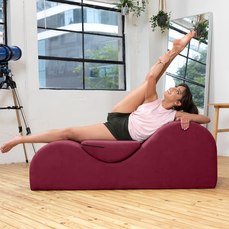 Avana Luvu Lounger Chaise Lounge Chair for Yoga, Exercise, Stretching