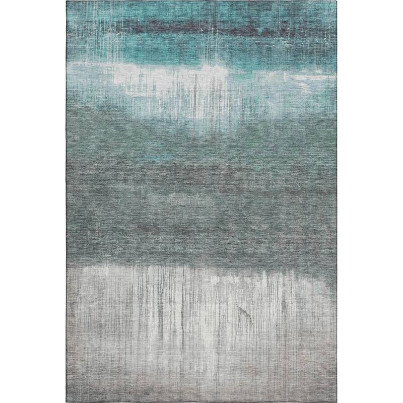 Premium Washable Super Soft Contemporary Drip Mayfield Rug