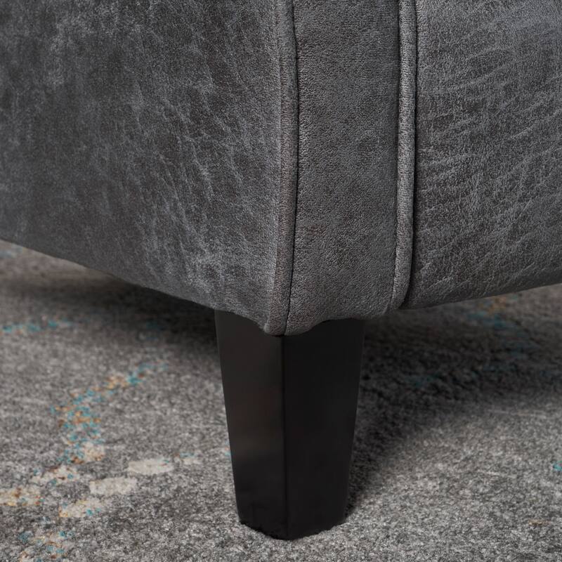 Roomfitters Push Back Recliner Chair with Rolled Arms and Padded Seat for Living Room or Study