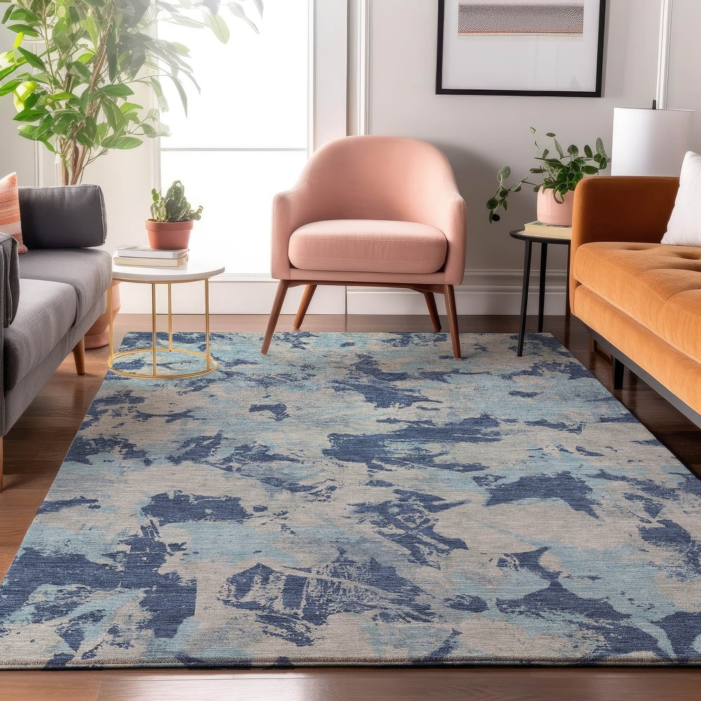 Premium Washable Super Soft Abstract Floral Mayfield Rug