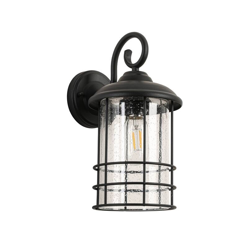 Outdoor Black Wall Sconce with Rustproof and Waterproof Design