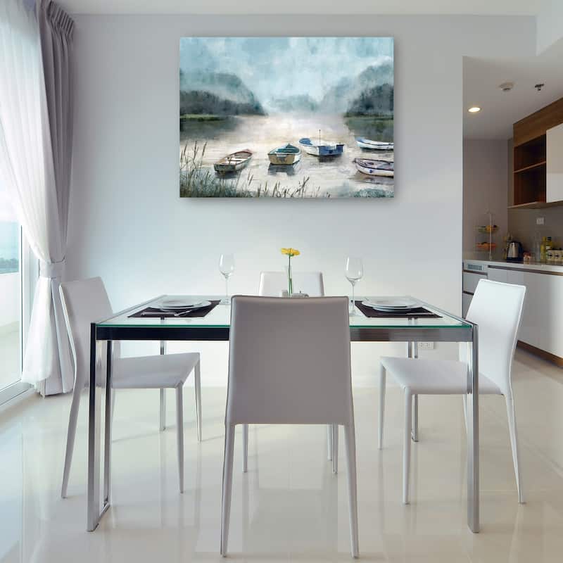 Lake Gathering By Studio Arts Canvas Art Print