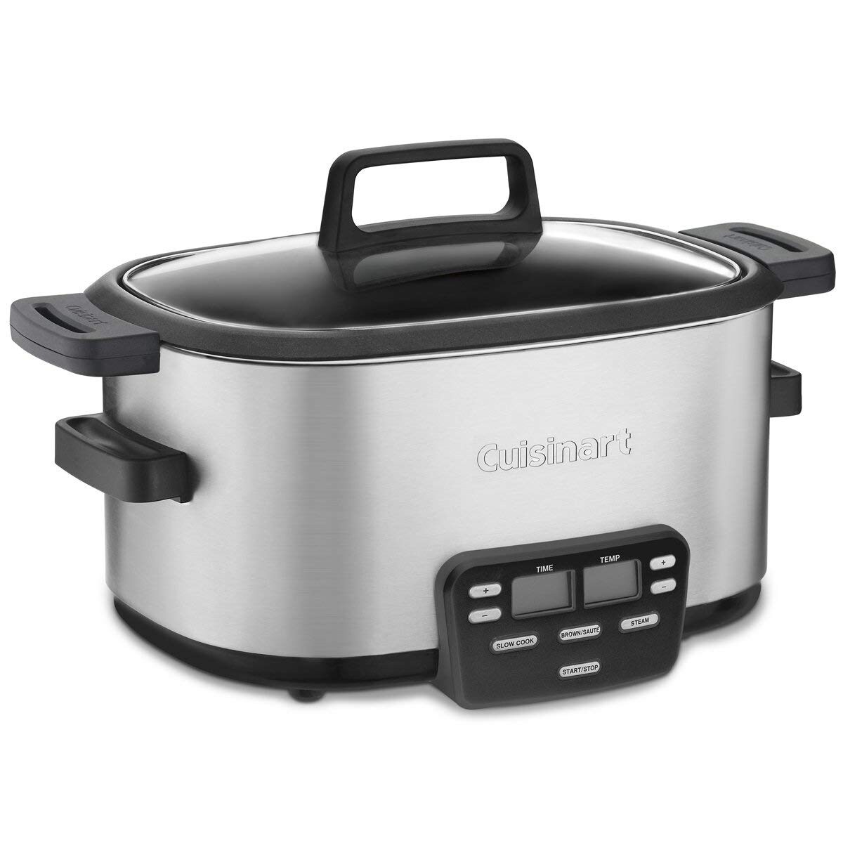 Cuisinart MSC-600 3-In-1 Cook Central 6-Quart Multi-Cooker: Slow Cooker,  Brown/Saute, Steamer, Silver