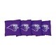 preview thumbnail 1 of 1, Southwest Baptist Bearcats Cornhole Bags Purple All-Weather Resin Filled