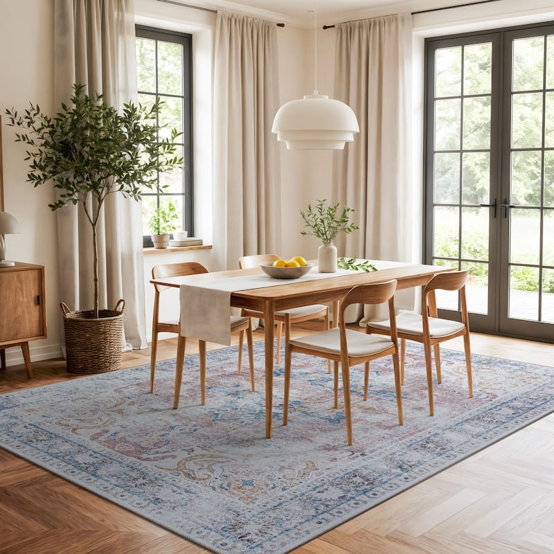 World Rug Gallery Bohemian Oriental Washable Area Rug