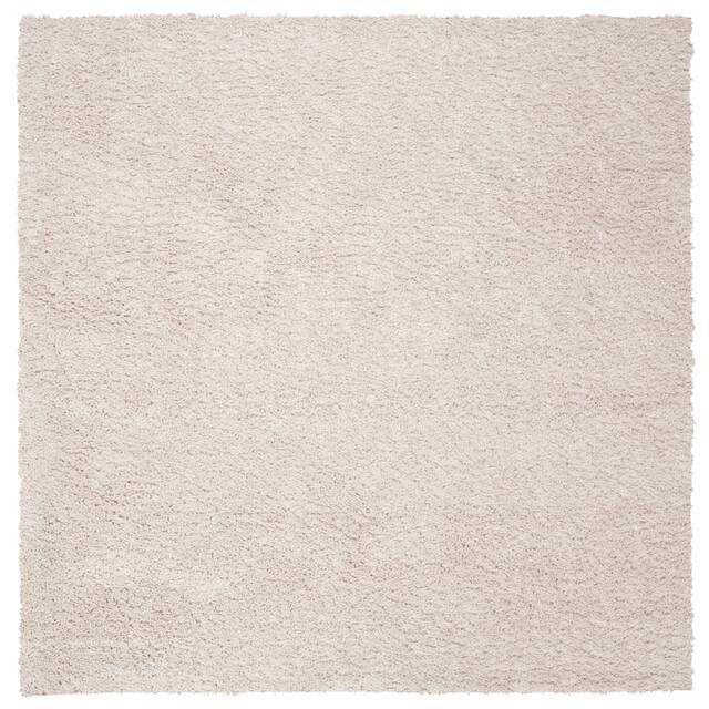 SAFAVIEH August Shag Solid 1.2-inch Thick Area Rug - 11' x 11' Square - Beige