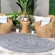 preview thumbnail 10 of 71, Nuloom Wynn Braided Indoor/Outdoor Area Rug 3' x 5' Oval - Light Blue - Runner