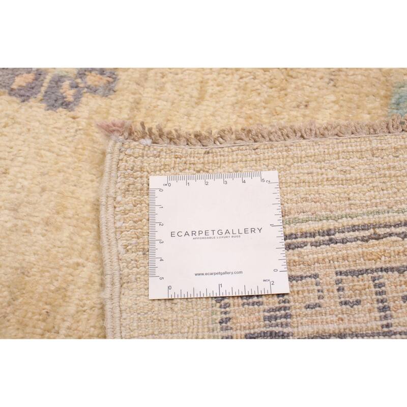 ECARPETGALLERY Hand-knotted Pako Mamluk Cream Wool Rug - 9'8 x 13'7