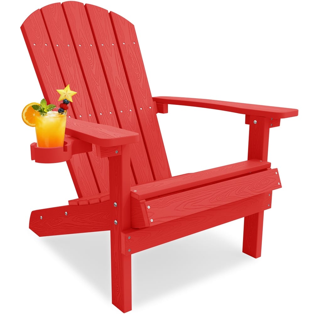 WINSOON All Weather HIPS Outdoor Plastic Adirondack Chair