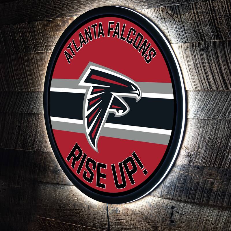 Atlanta Falcons LED Lighted Sign - Black