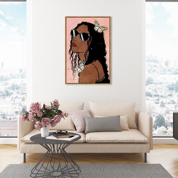 Oliver Gal 'Butterfly Glam' Fashion and Glam Wall Art Framed