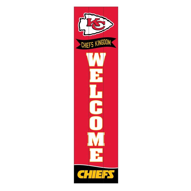 47" Porch Leaner Welcome Wall Sign, Kansas City Chiefs