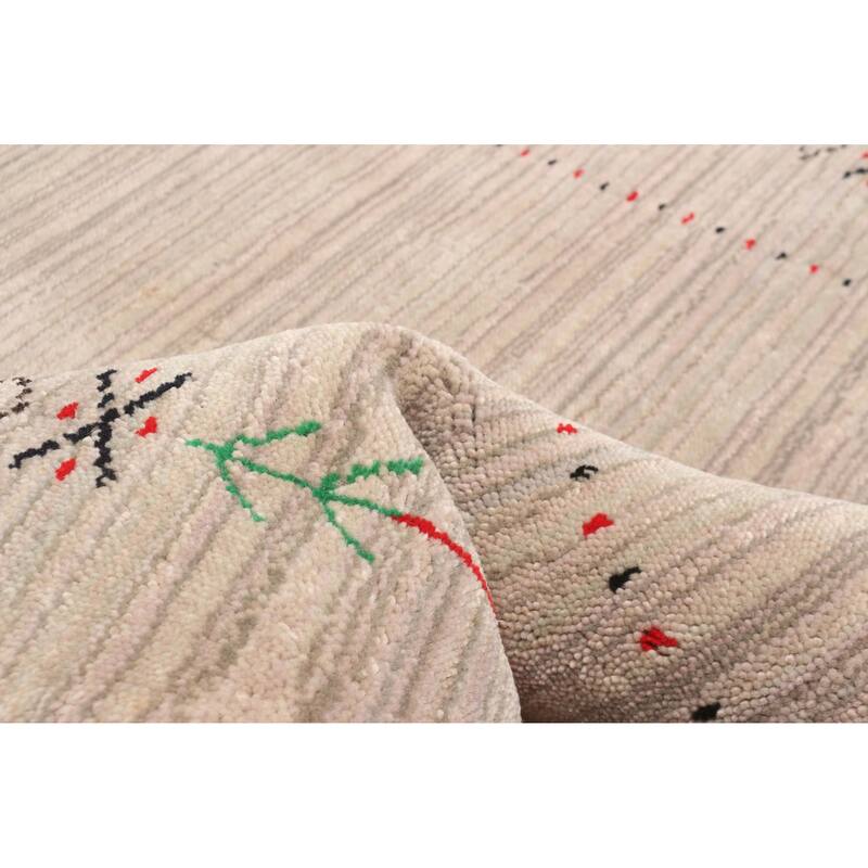 ECARPETGALLERY Hand Loomed Kashkuli Gabbeh Tan Wool Rug - 3'0 x 4'8