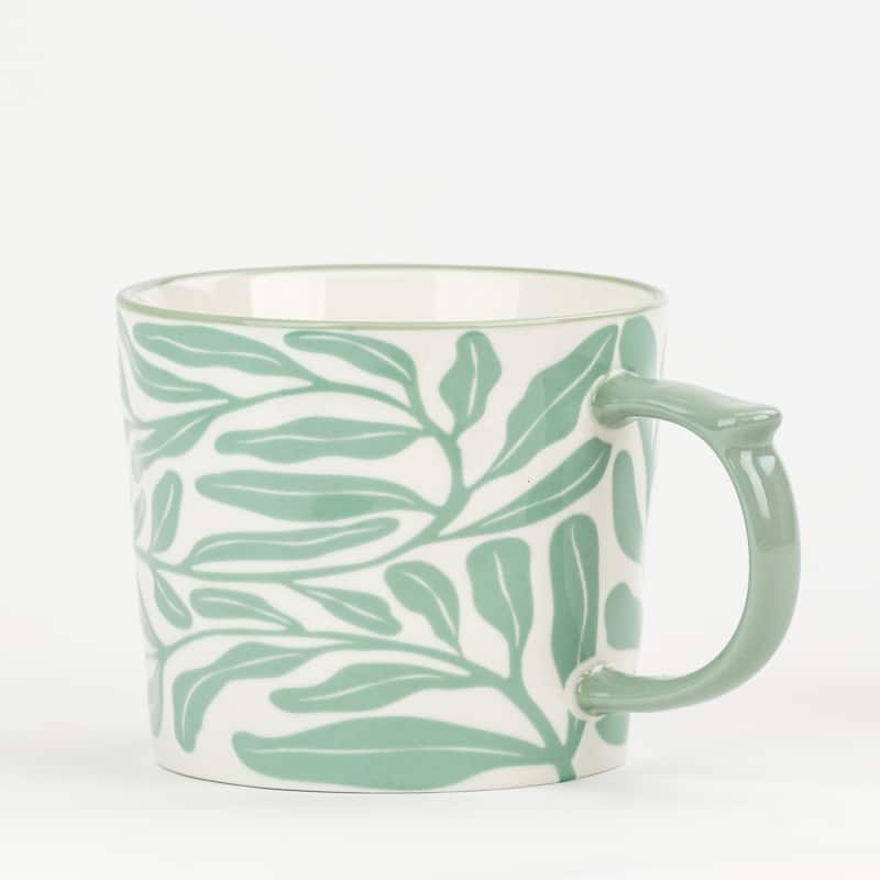 10 Strawberry Street Madison Flora Mugs, Set of 4