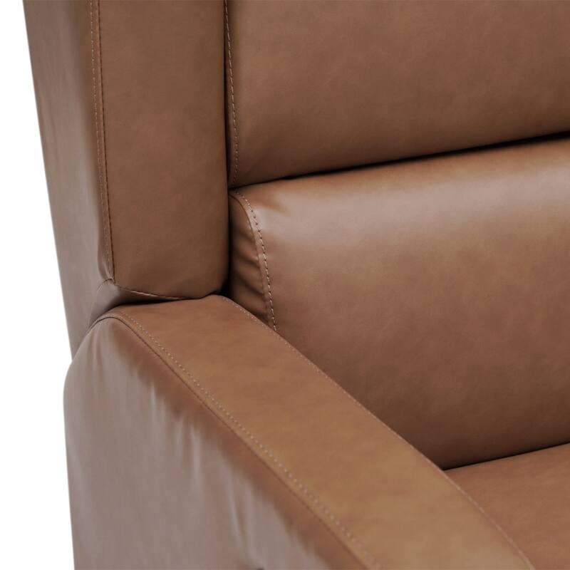 Wingback Manual Rocking Glider Recliner Chair with 360 Swivel
