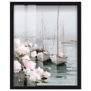 Serene Marina Coastal Wall Decor Shadowbox Print by Art Remedy - Bed ...
