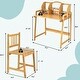 preview thumbnail 4 of 9, Costway Bamboo Kids Study Desk And Chair Set Height Adjustable Home - See Details