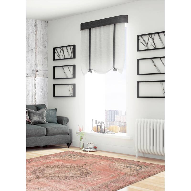 ECARPETGALLERY Hand-knotted Antalya Vintage Light Red Wool Rug - 8'11 x 12'3