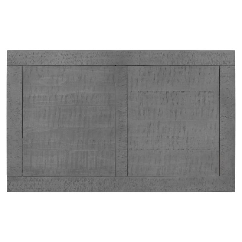 Vintage 45.2" Solid Wood Coffee Table with Open Shelf