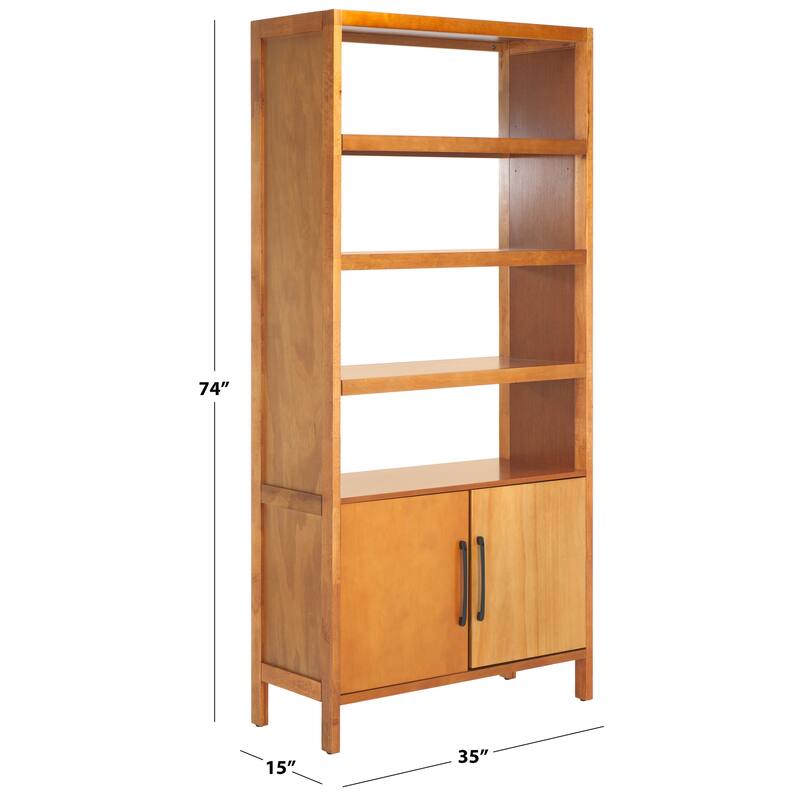 SEI Furniture Mainebury Bookcase Storage Shelf - 35"W x 16"D x 74"H