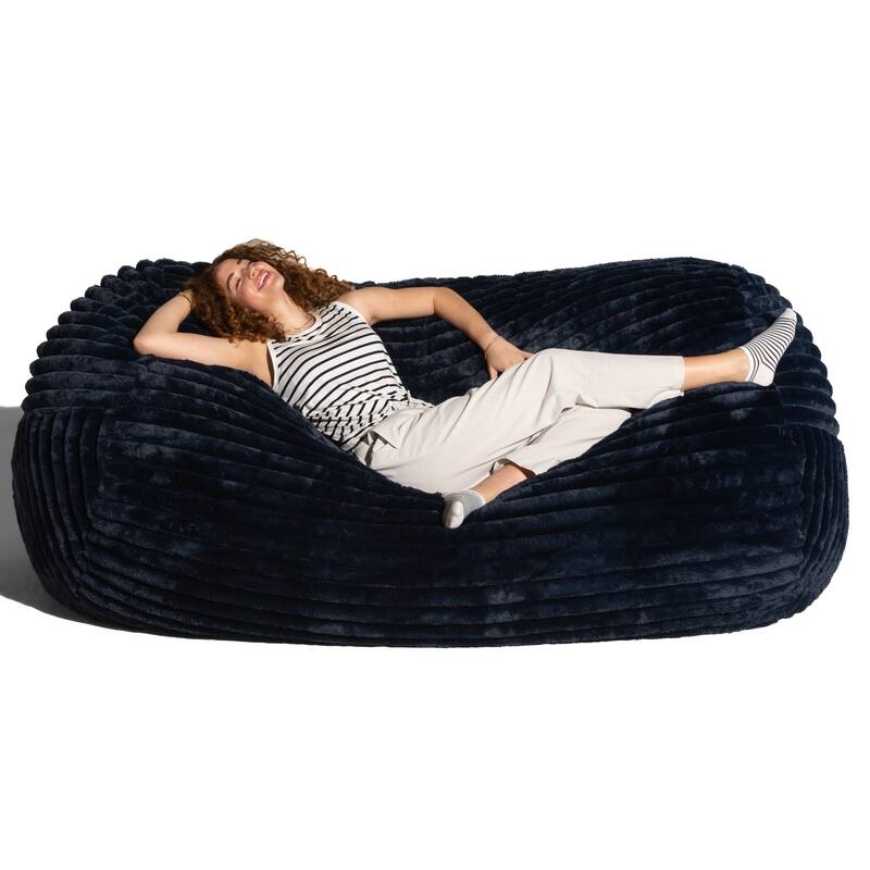 Jaxx Grand Lounger 7 Foot Bean Bag Sofa -Lush Velvet