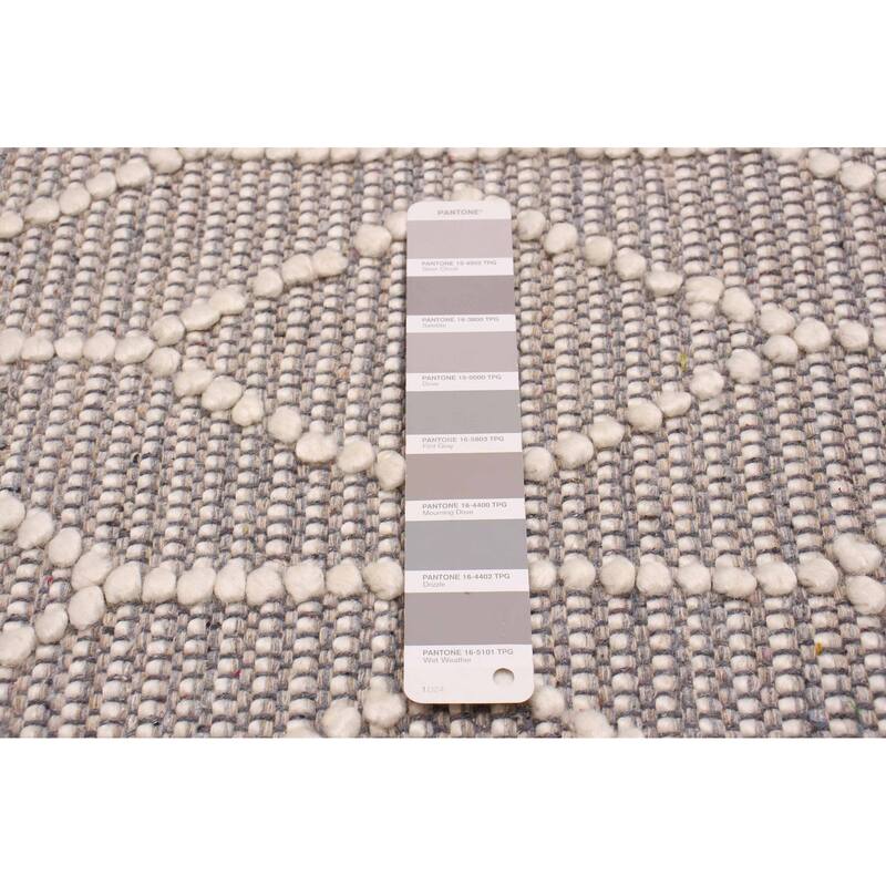 ECARPETGALLERY Braid weave Sienna Taupe Wool Rug - 5'11 x 8'10