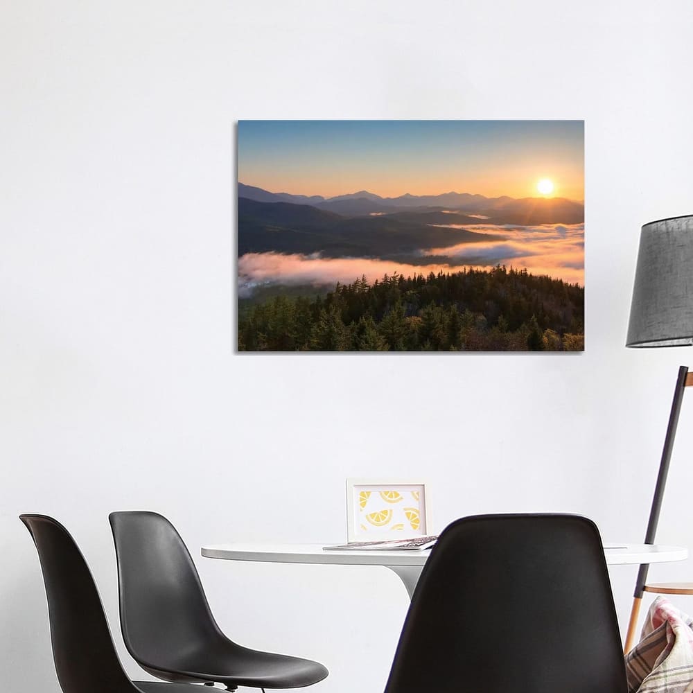 iCanvas "Sunrise Over Adirondack High Peaks From Goodnow Mountain, Adirondack Park, New York" by Panoramic Images Canvas Print