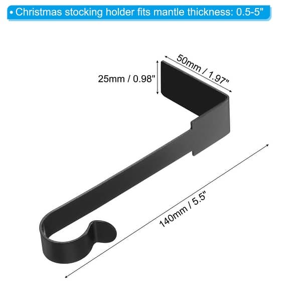 dimension image slide 0 of 3, Christmas Stocking Holders, 6pcs Stocking Holder Stand Right Angle