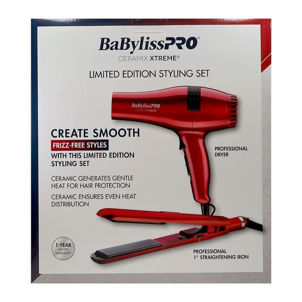 BaBylissPRO Ceramic Xtreme Limited Edition Styling Set - Dryer & Straightener BaByliss Pro Ceramic Xtreme Limeted Edition Styling Set  main image 2