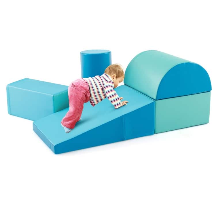 5-Piece Kids Climb and Crawl Activity Playset - 15.5" x 8" x 8"